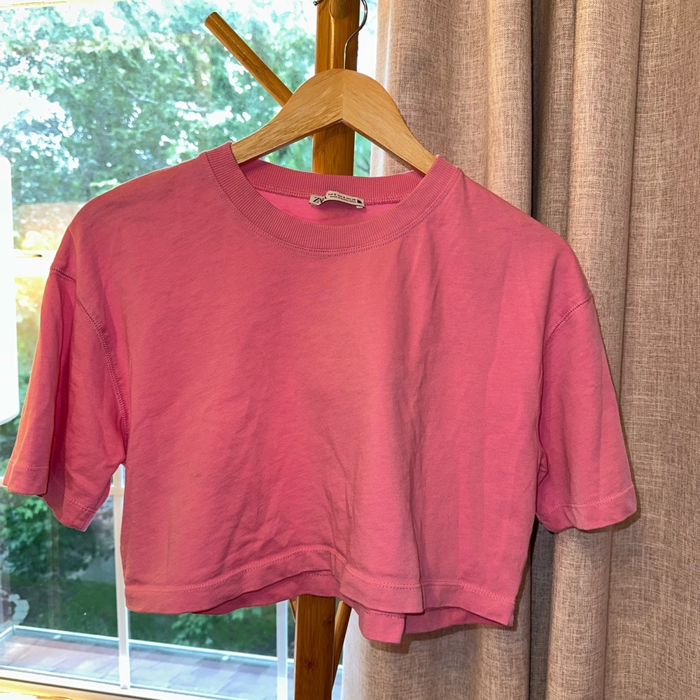 Zara Pink Crop Top
